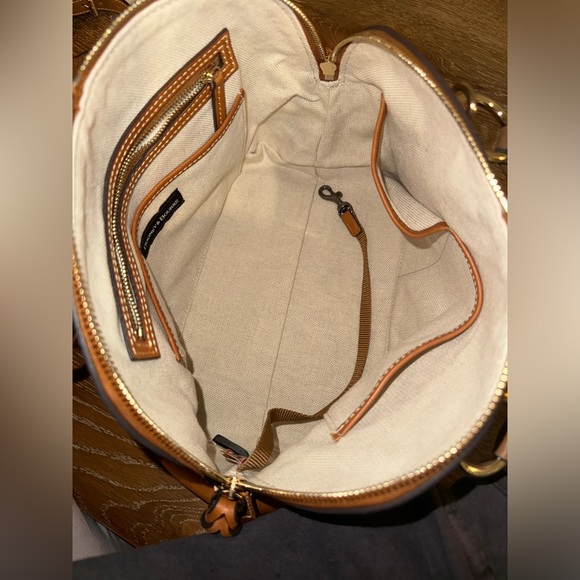 Dooney & Bourke Dome Satchel Crossbody Brown Leather - Picture 6 of 6